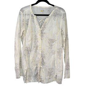 Mountain Hardwear Womens Size 12 Lightweight Button-Down Tunic Shirt